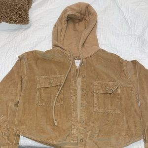 Oversized Cropped Hoodie